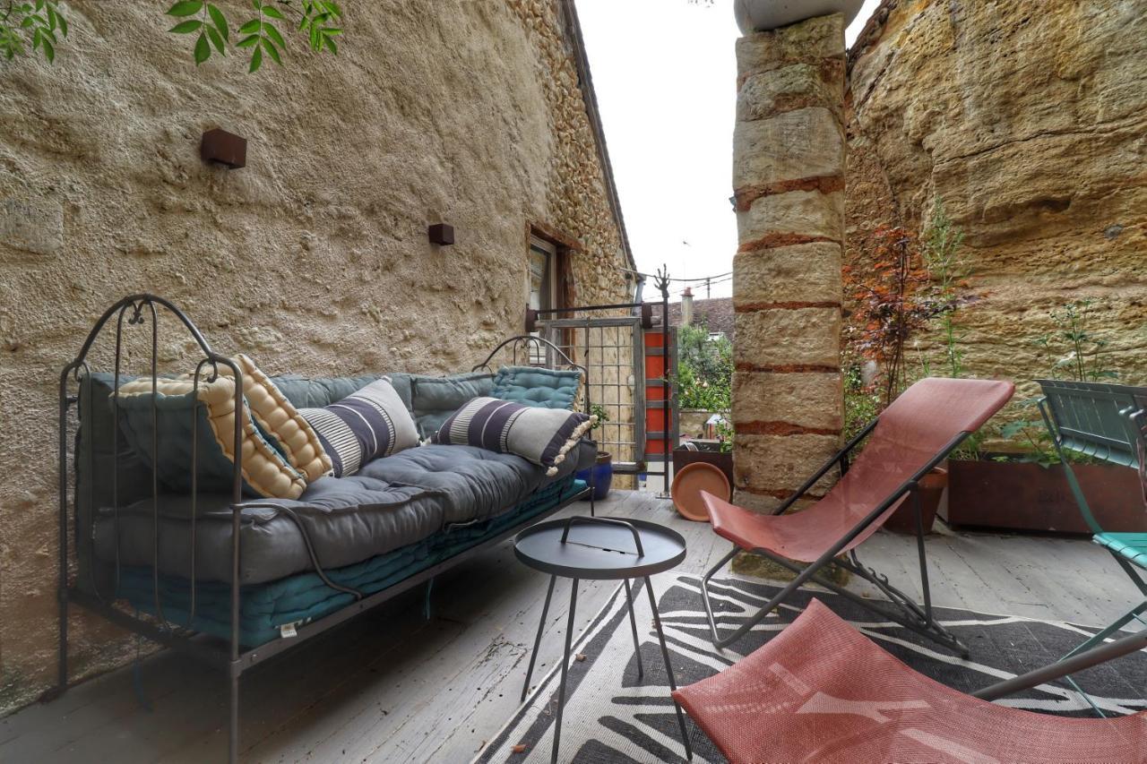 Appartement Troglodyte Loft 2 à Thoré-la-Rochette Extérieur photo